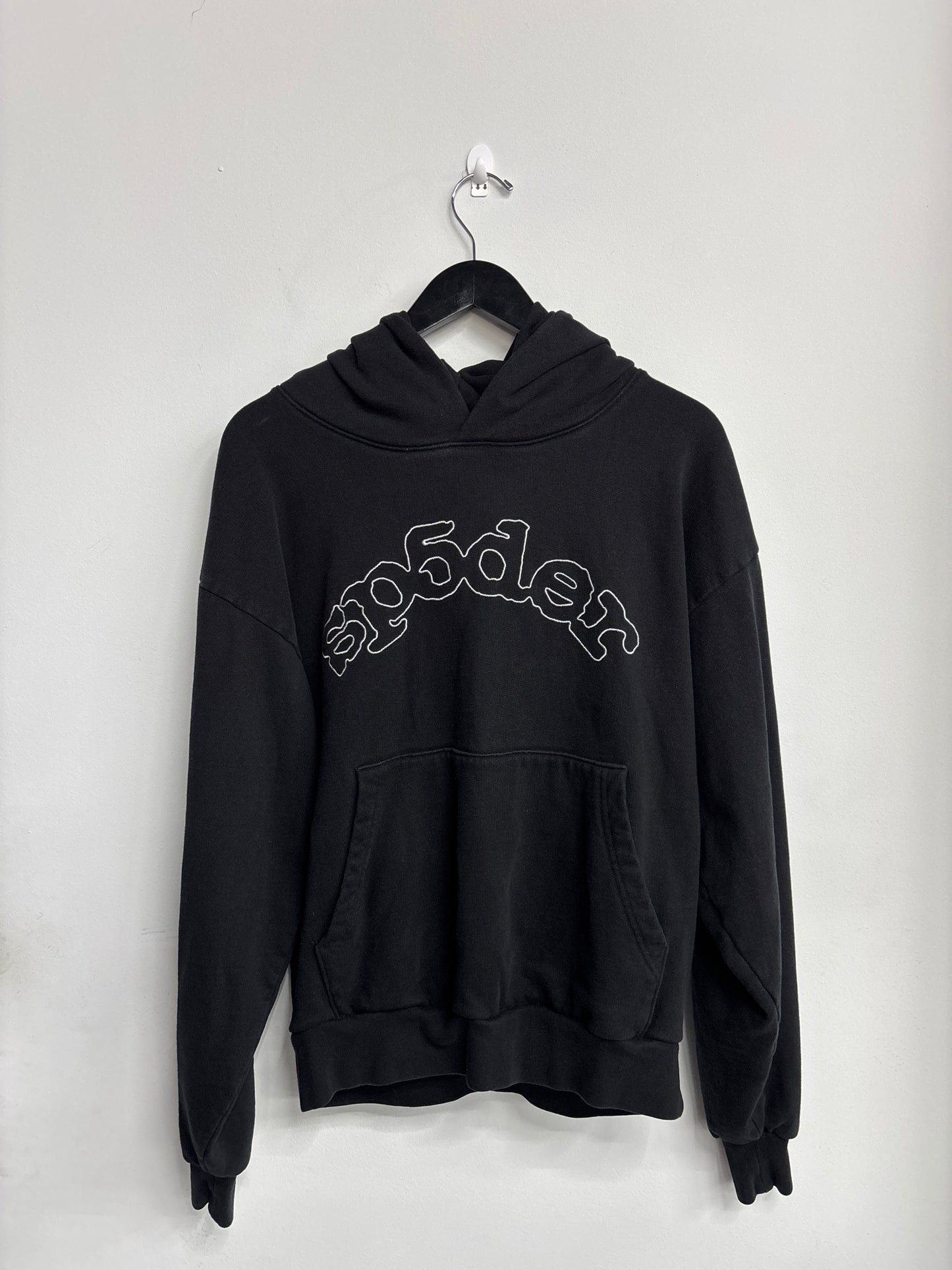 Sp5der OG Logo Hoodie "Black"-Preowned