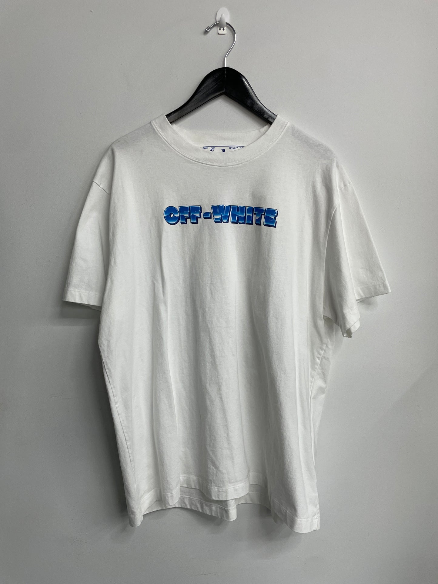 OFF-WHITE Metal Arrows Tee White/Blue - Preowned - CONSC
