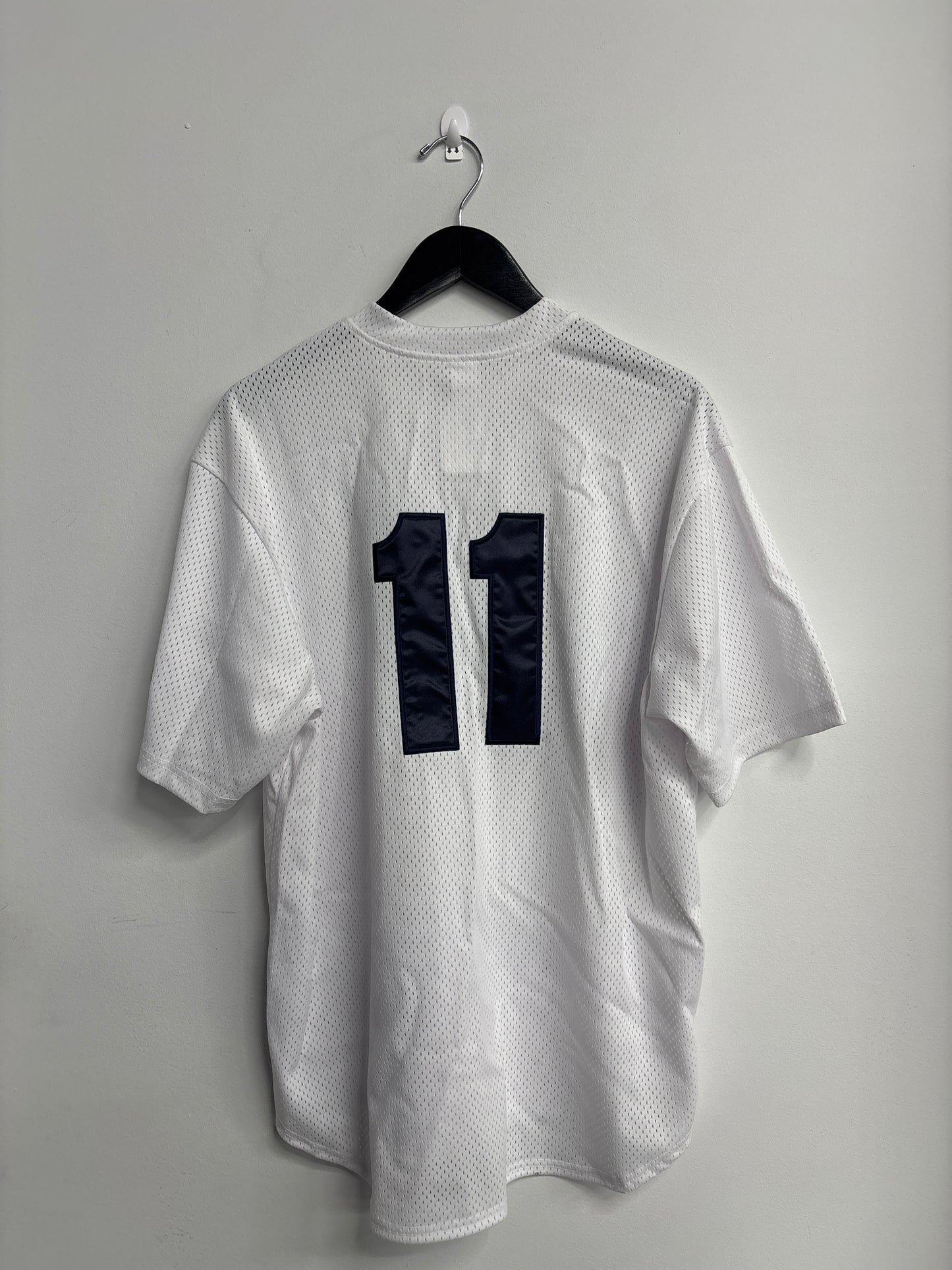 Supreme S Logo Baseball Henley SS25 Tee "White"-Preowned