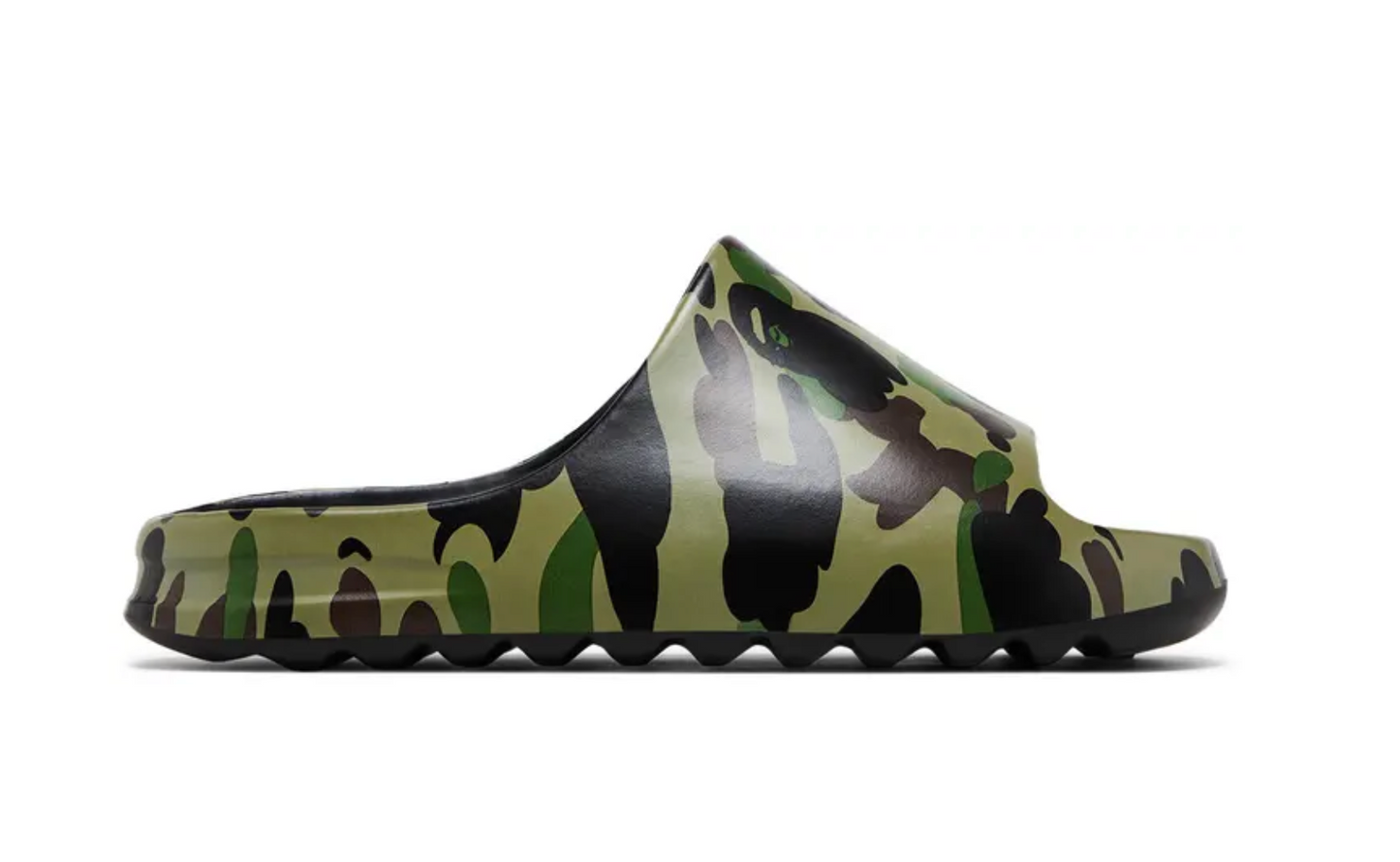 A Bathing Ape Camo Sandals "Green"
