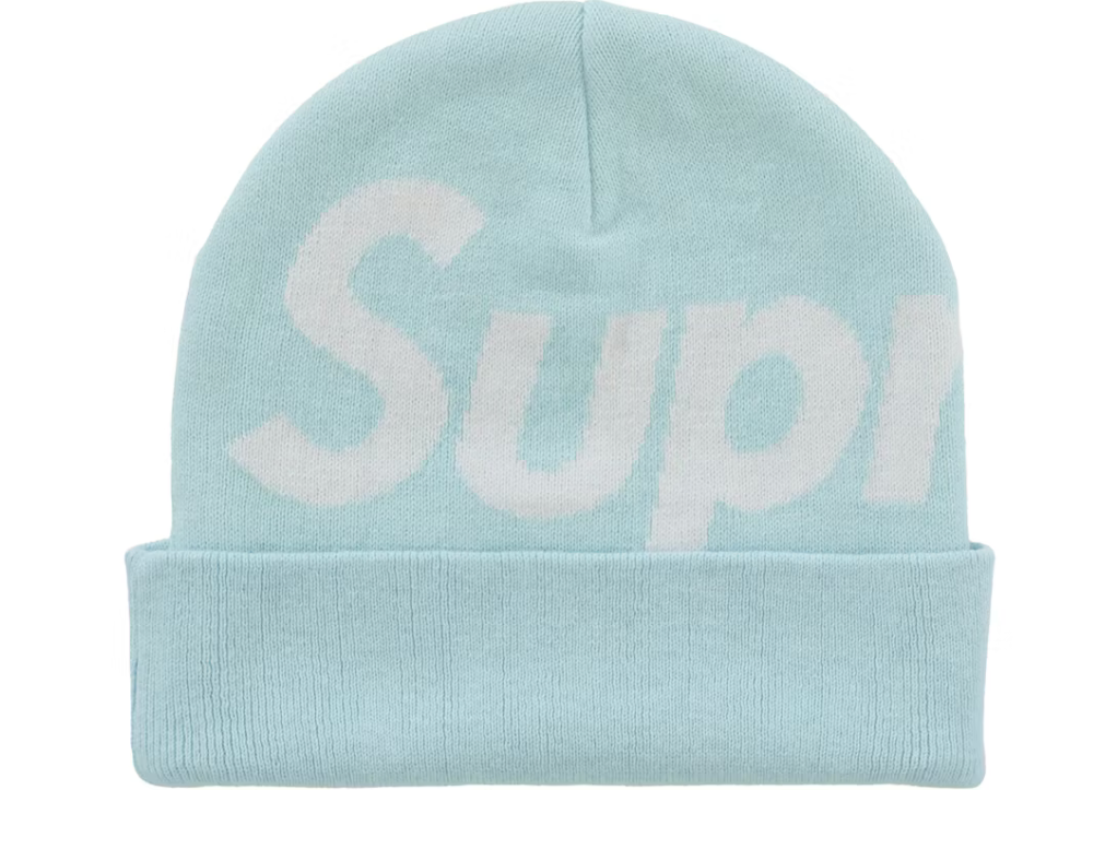 Supreme Big Logo Beanie FW25 "Light Blue"
