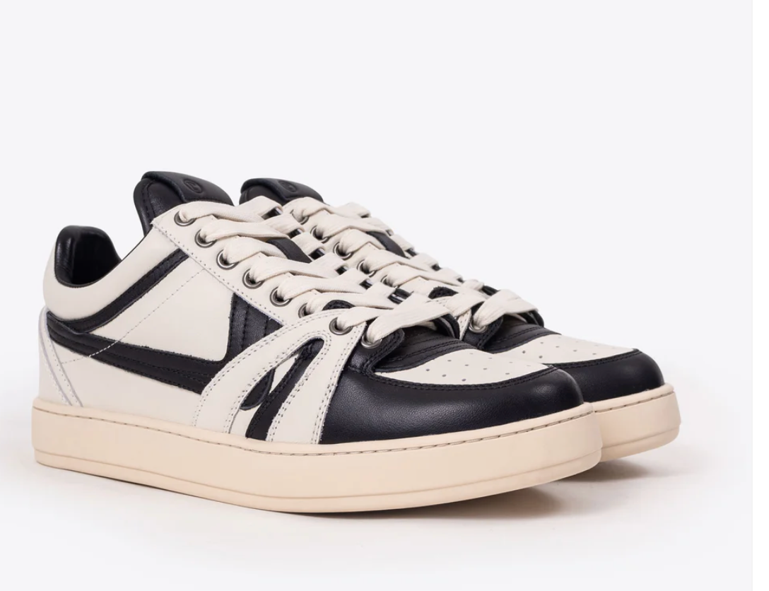 Plessume Vintage Low "Cream/Black"