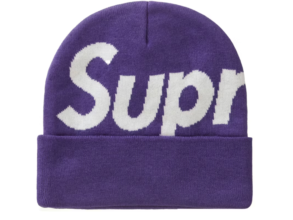 Supreme Big Logo Beanie FW23 "Purple"