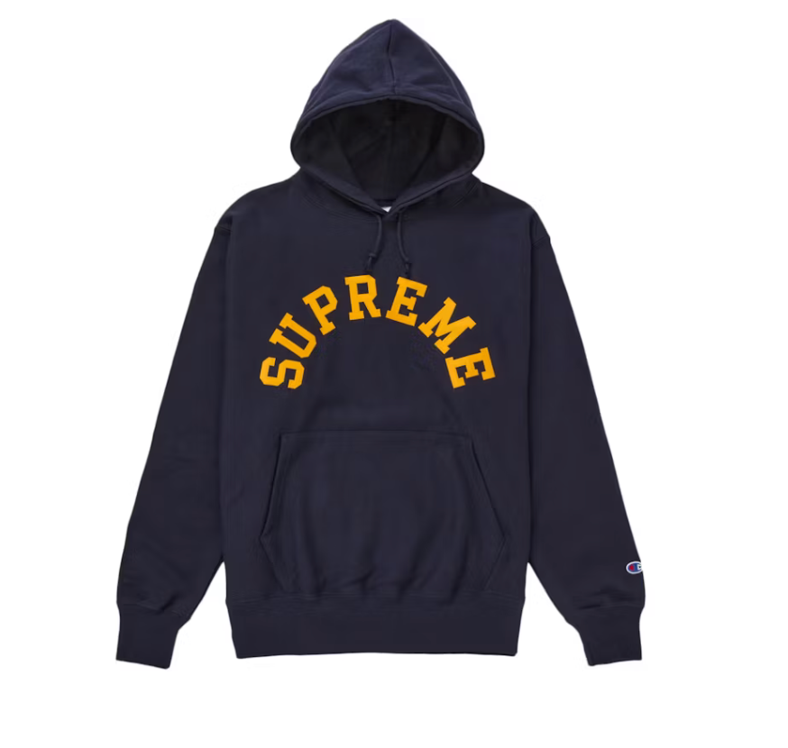 Supreme Champion Hooded Sweatshirt "Navy"
