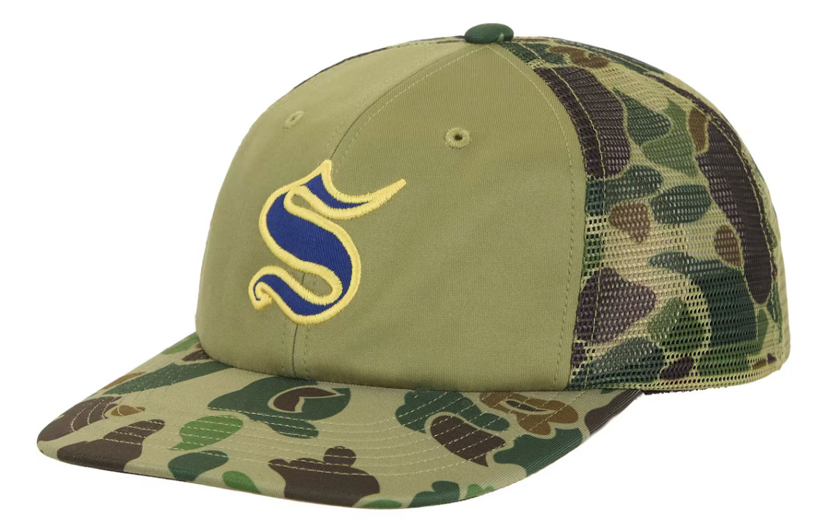 Supreme Contrast S Mesh Back 6-Panel FW25 "Olive"