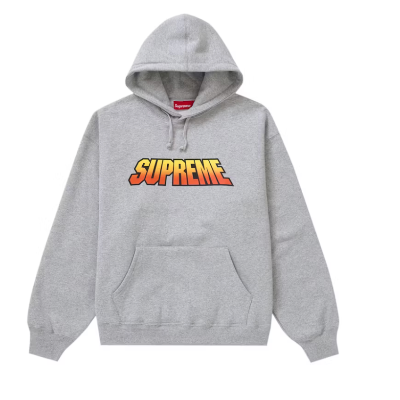 Supreme Gradient Hooded Sweatshirt "Heather Grey"