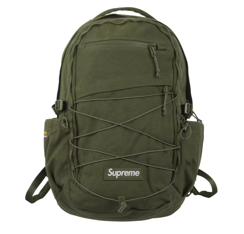 Supreme Logo Backpack (SS25) "Olive"