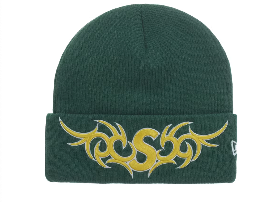 Supreme New Era Tribal S Logo Beanie FW25 "Green"