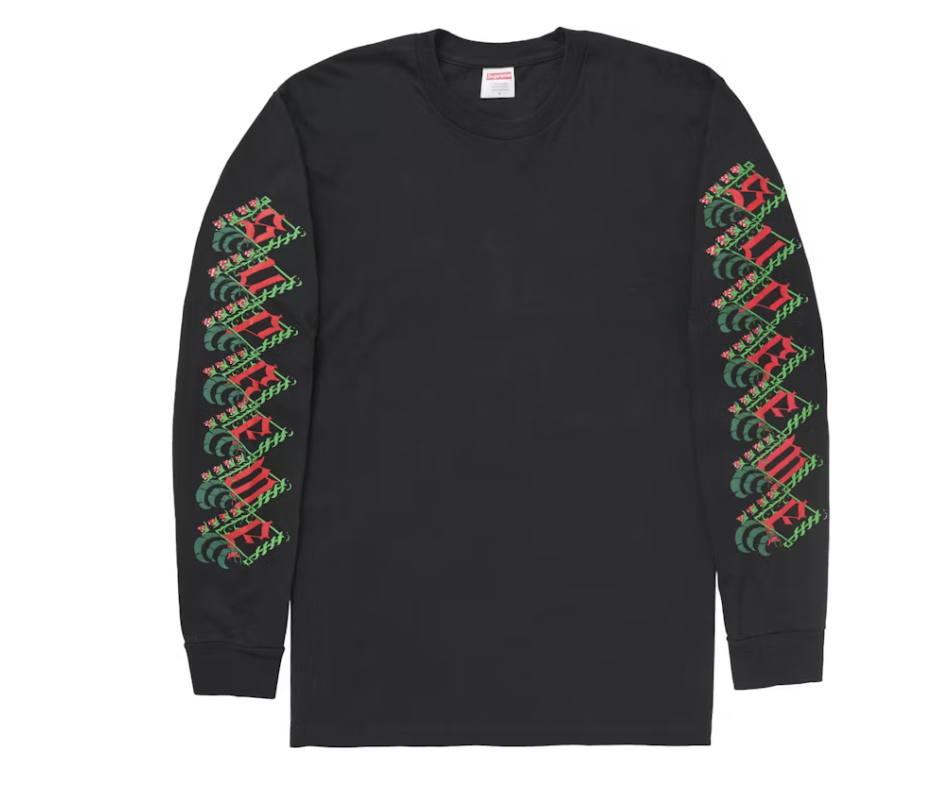 Supreme Strawberries L/S Tee "Black"