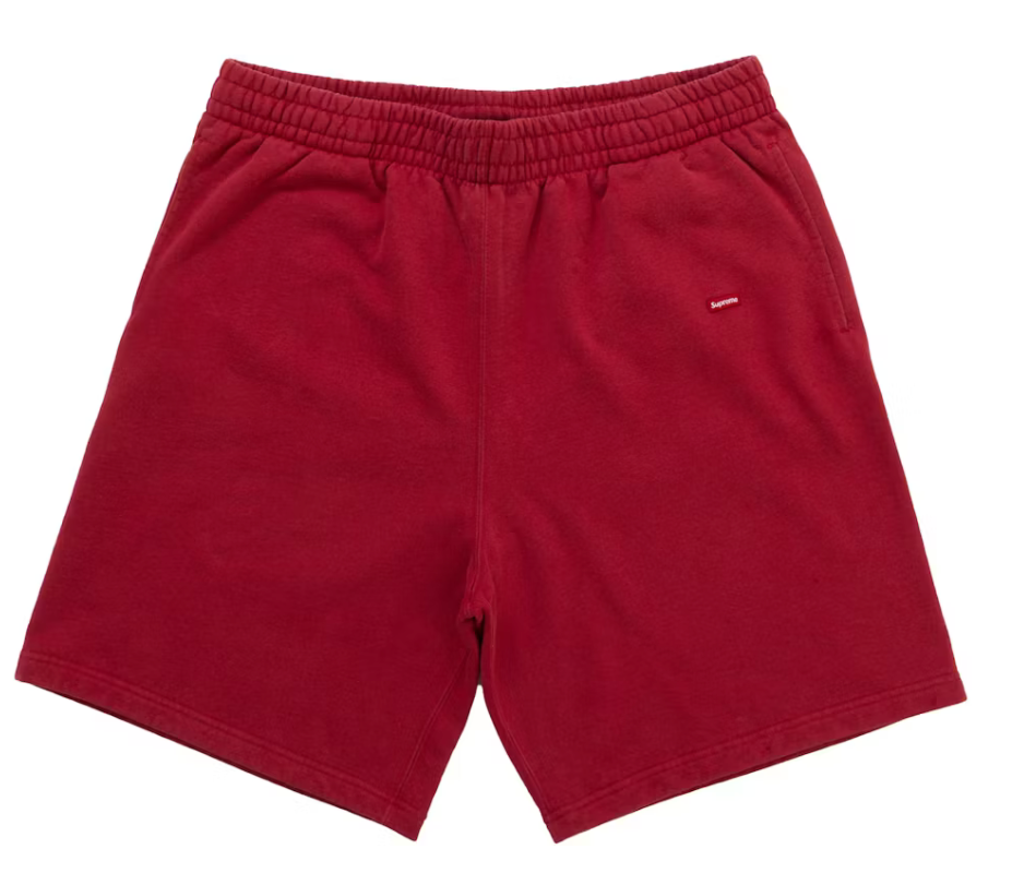 Supreme Small Box Sweatshort SS26 "Dark Red"