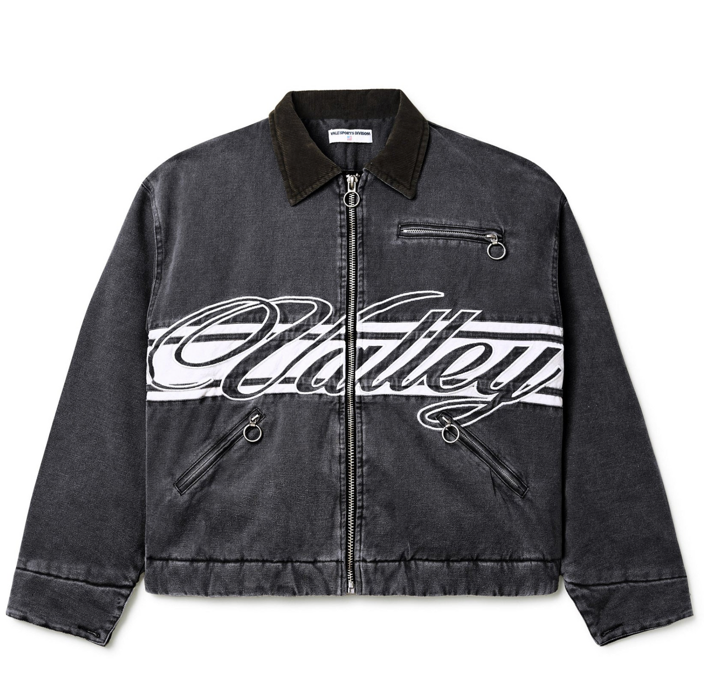 Vale Forever Cursive Trucker Jacket "Black"