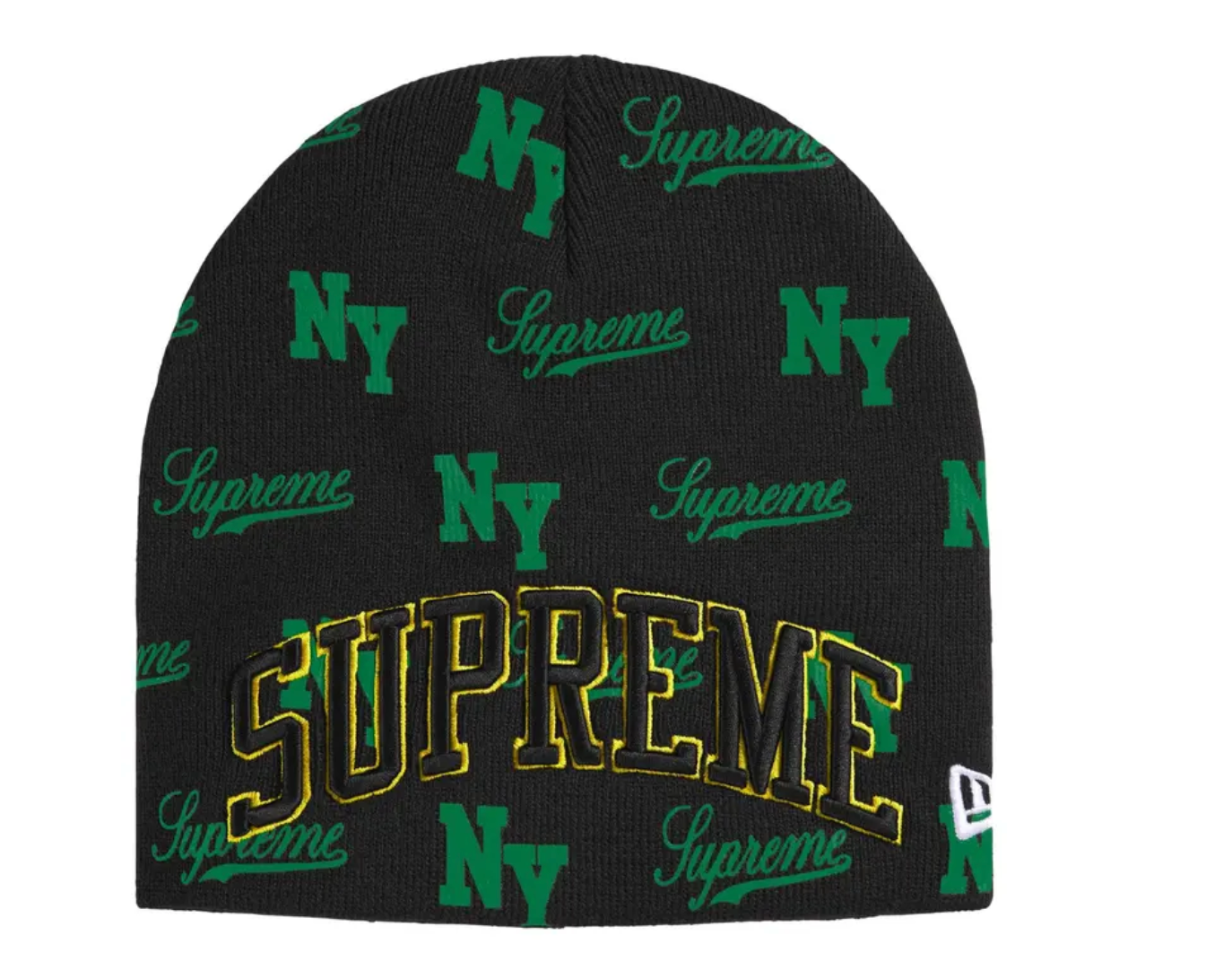 Supreme New Era Monogram Beanie "Black"