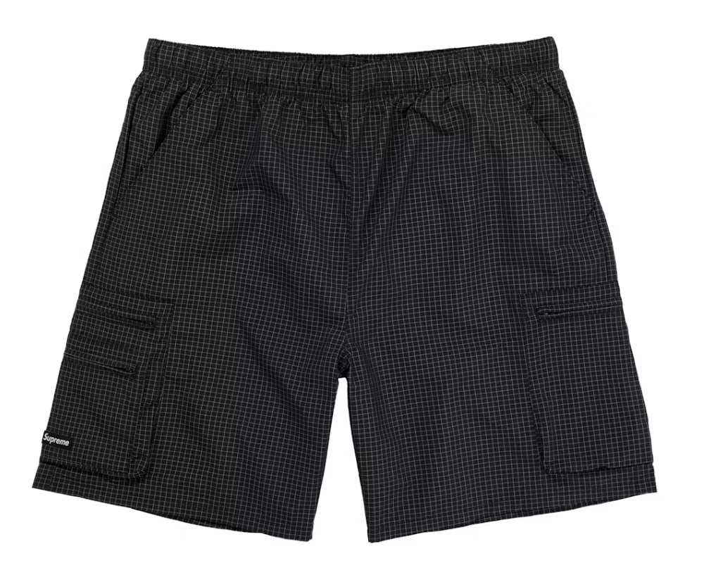 Supreme Ripstop Cargo Water Short "Black"
