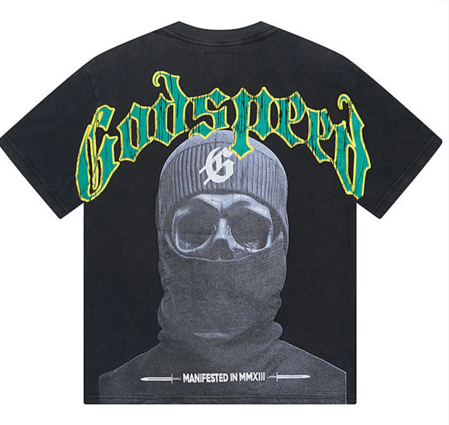 Godspeed Balaclava Sz Tee "Black Wash"