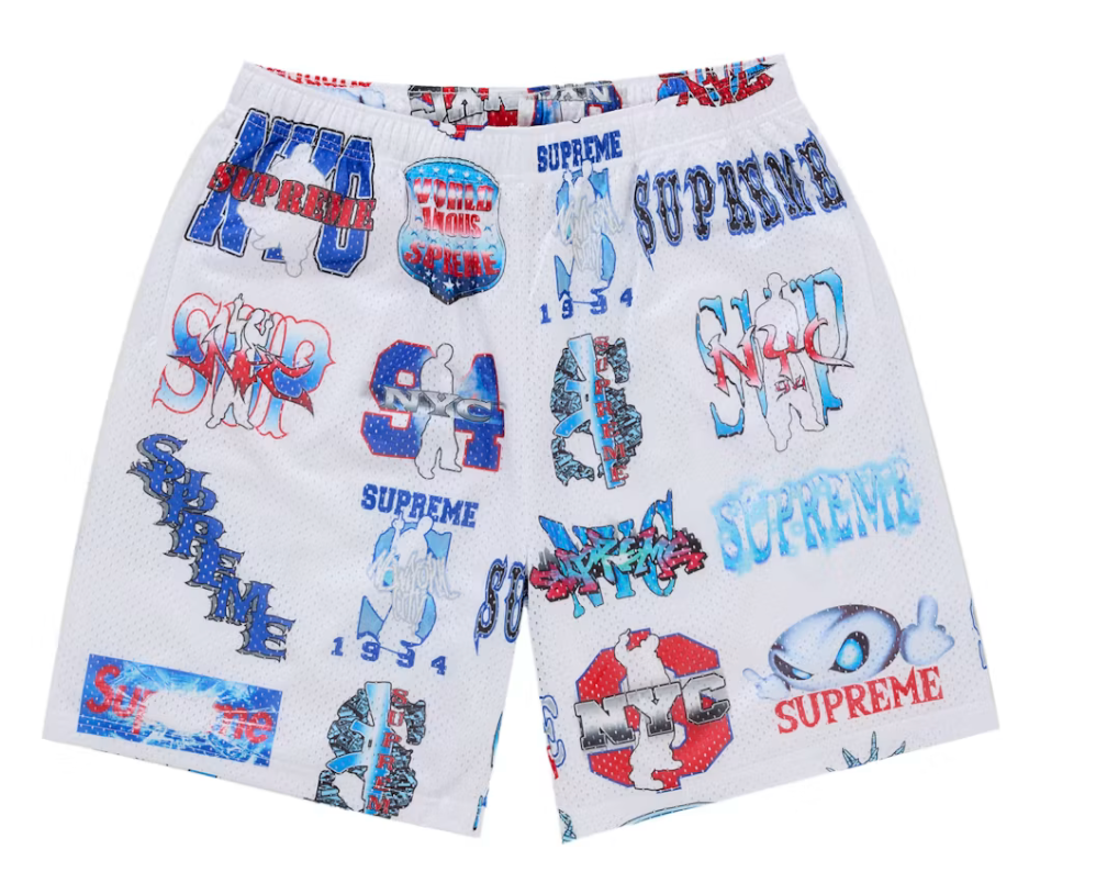 Supreme Flash Mesh Short "White"