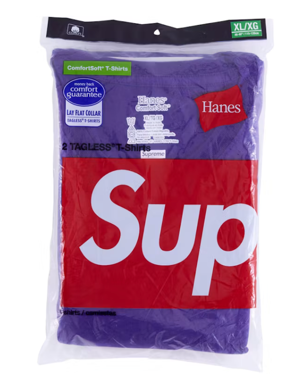 Supreme Blank Tee 2 Pack "Purple"