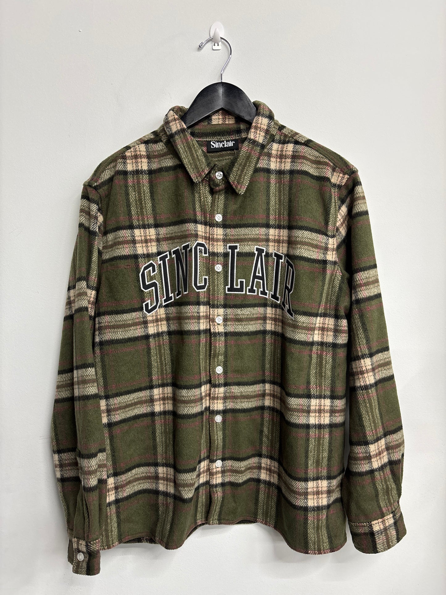 Sinclair Cotton Twill Flannel Green/Pink