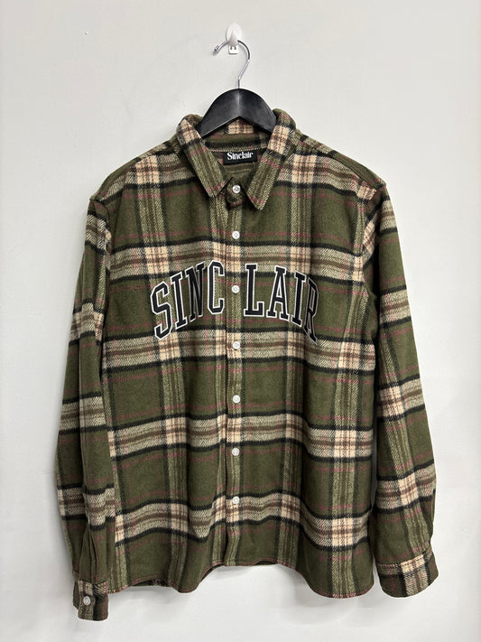 Sinclair Cotton Twill Flannel Green/Pink