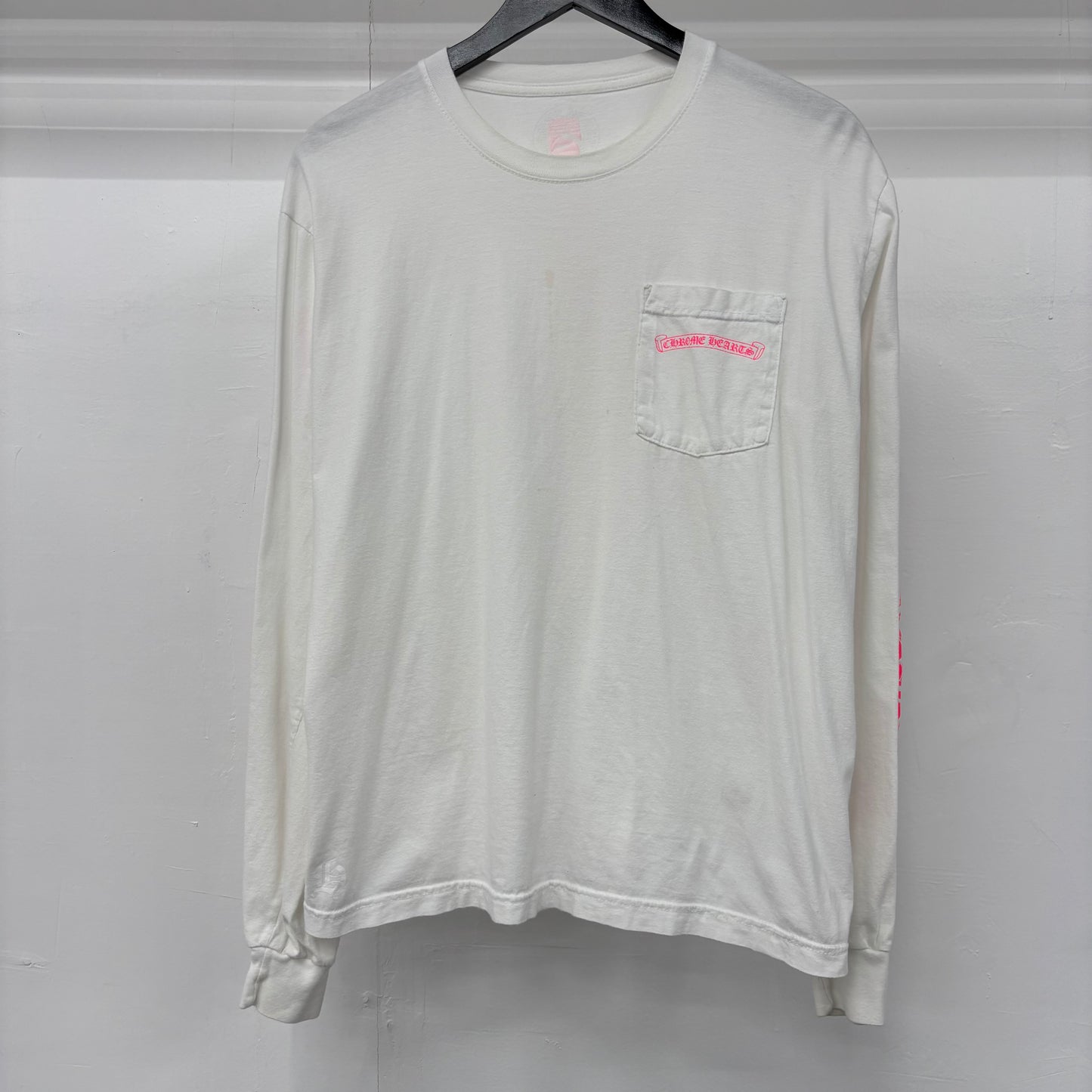 Chrome Hearts "White/Pink Text" Long Sleeve