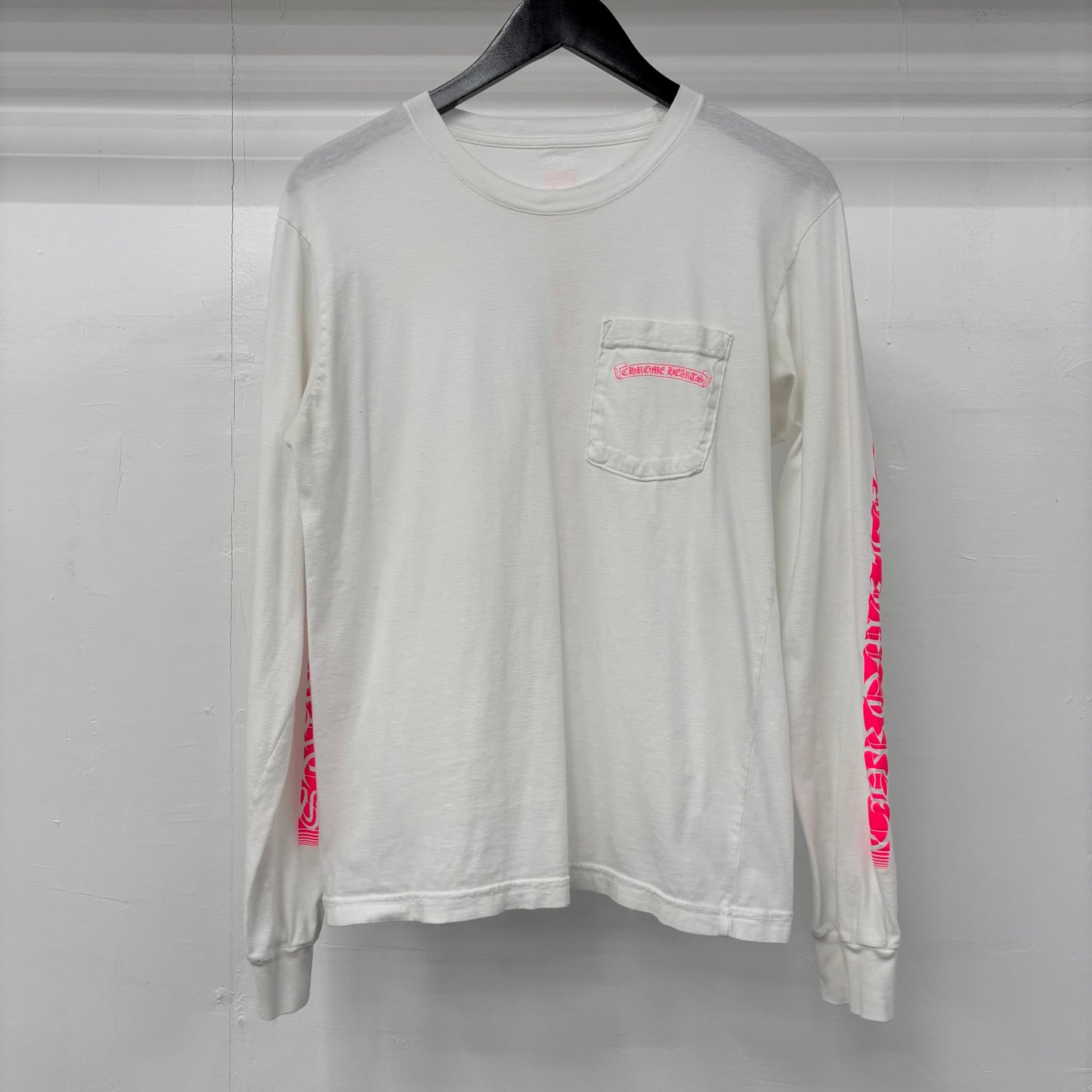 Chrome Hearts "White/Pink Text" Long Sleeve
