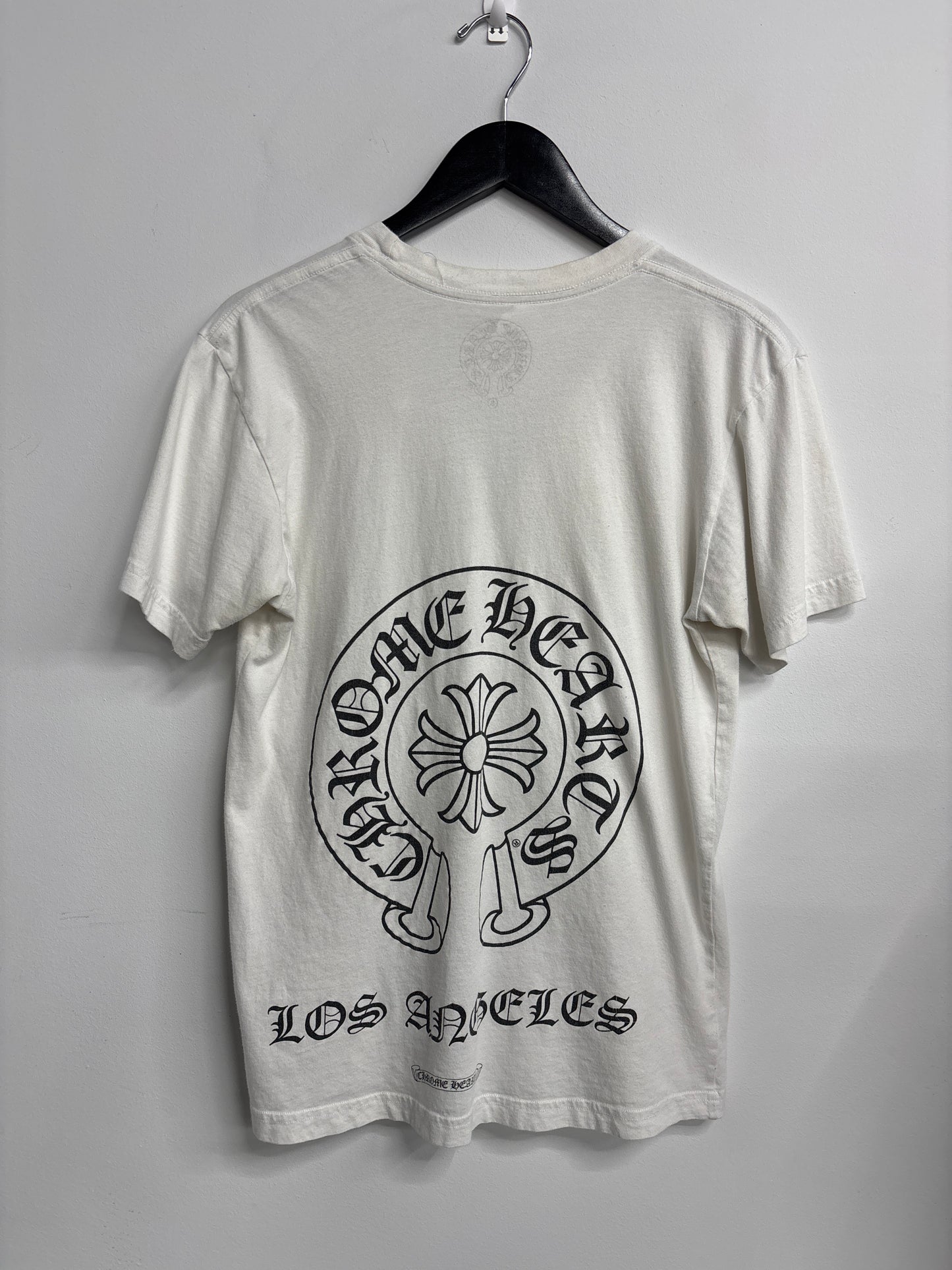Chrome Hearts White VNeck Cut Custom Women's Tee