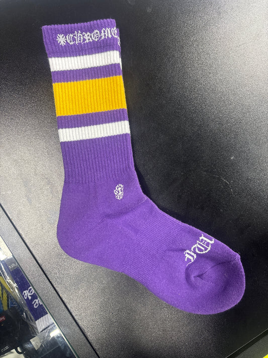 Chrome Hearts Socks "Purple/Yellow"