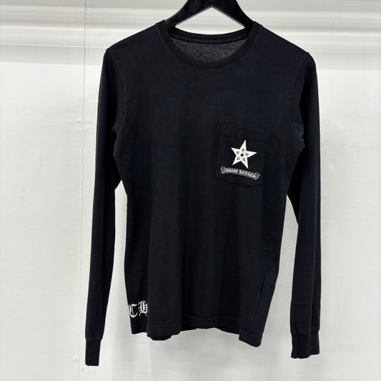 Chrome Hearts "Black Star Logo" Long Sleeve