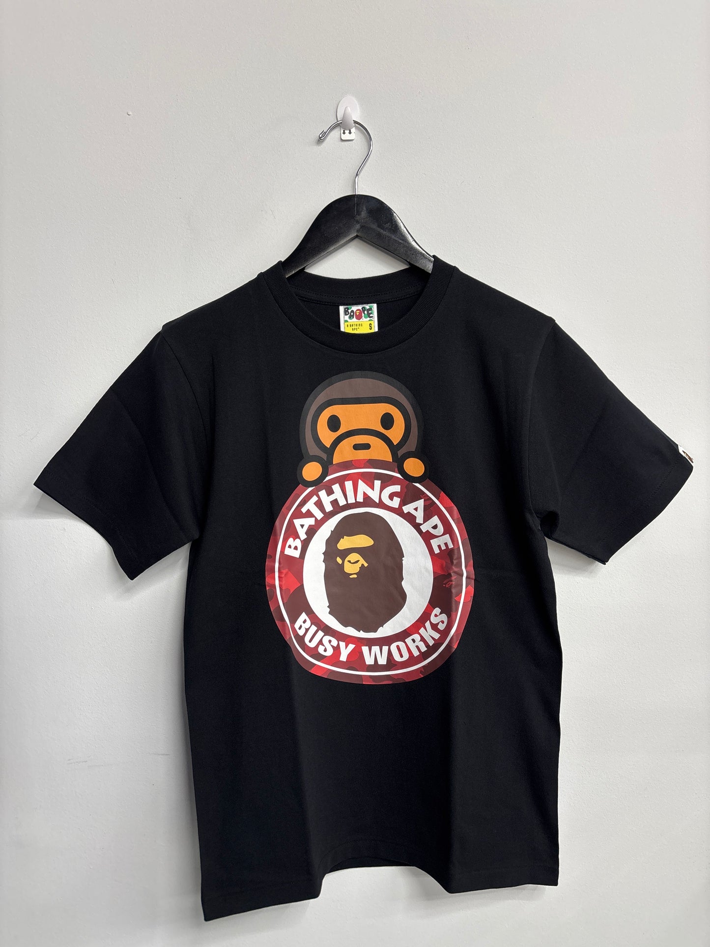 A Bathing Ape Baby Milo Busy Works "Black/Red"