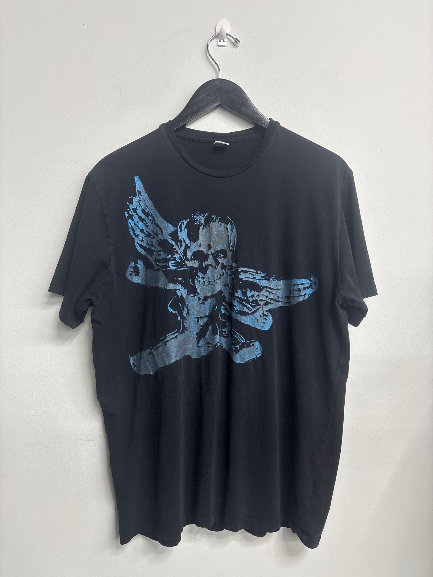 Chrome Hearts "Black Vintage Blue Foti Logo" Tee
