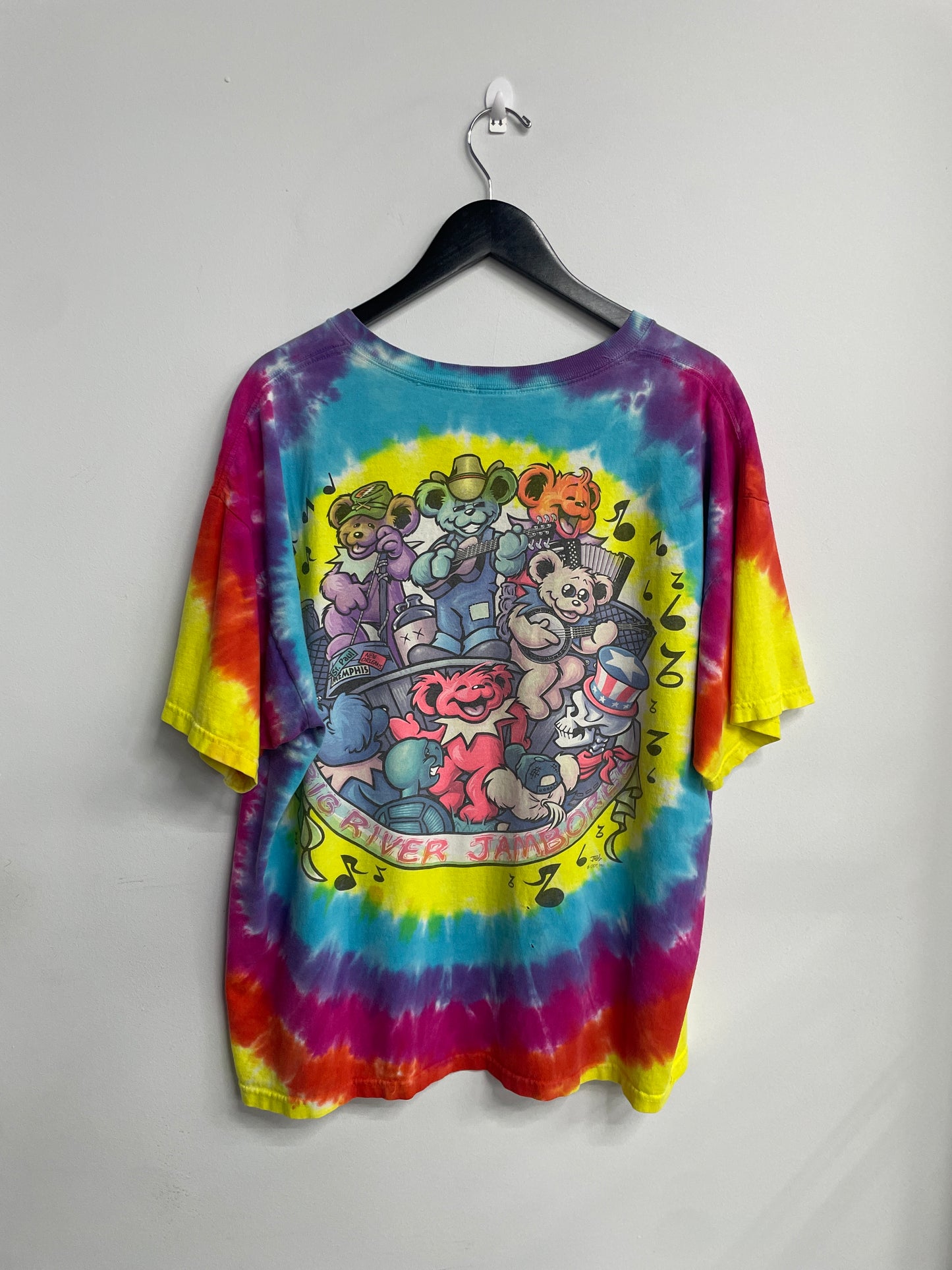 Vintage Grateful Dead Rainbow Liquid Blue Tee - CONSC