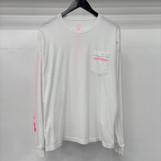 Chrome Hearts "White/Pink Text" Long Sleeve