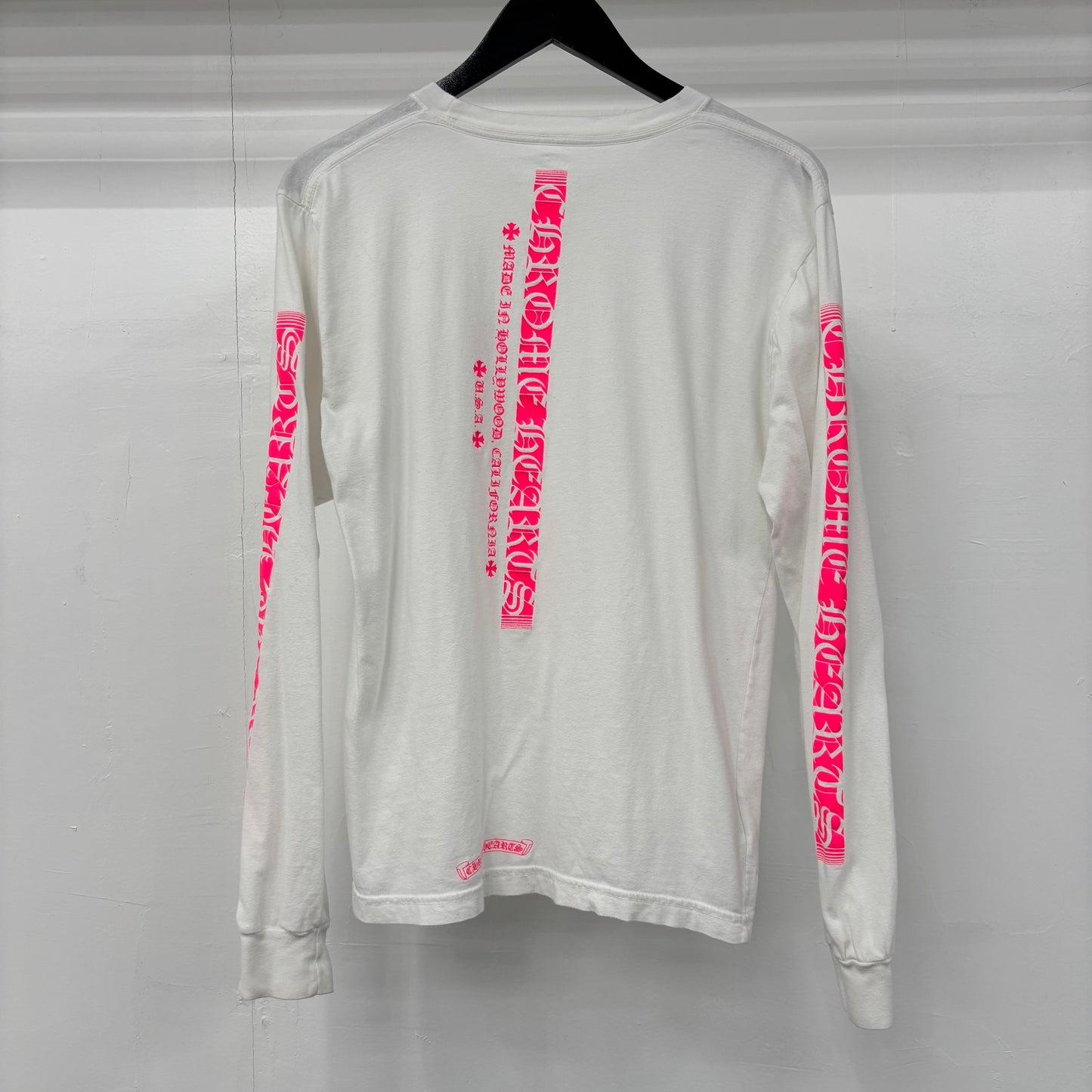 Chrome Hearts "White/Pink Text" Long Sleeve
