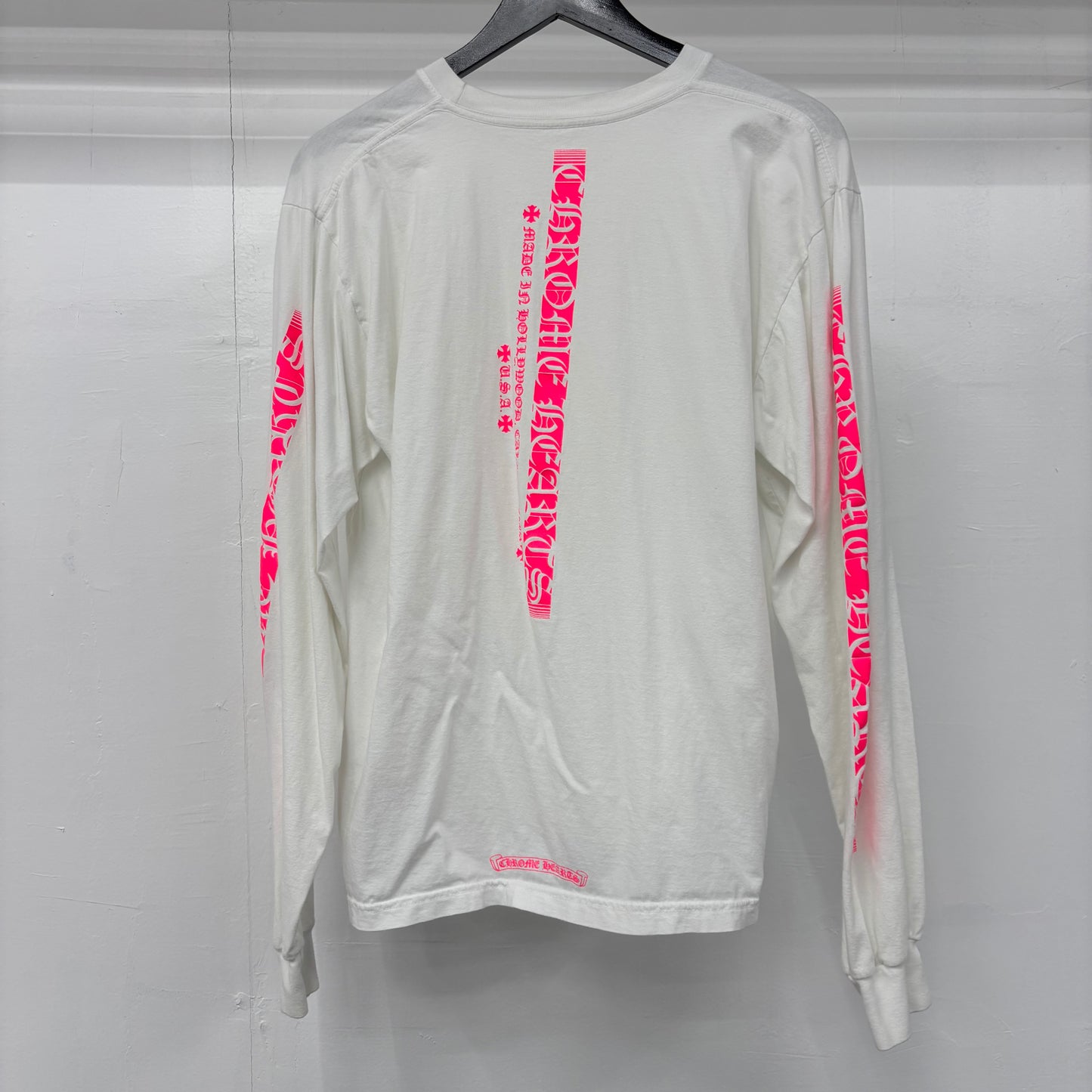 Chrome Hearts "White/Pink Text" Long Sleeve