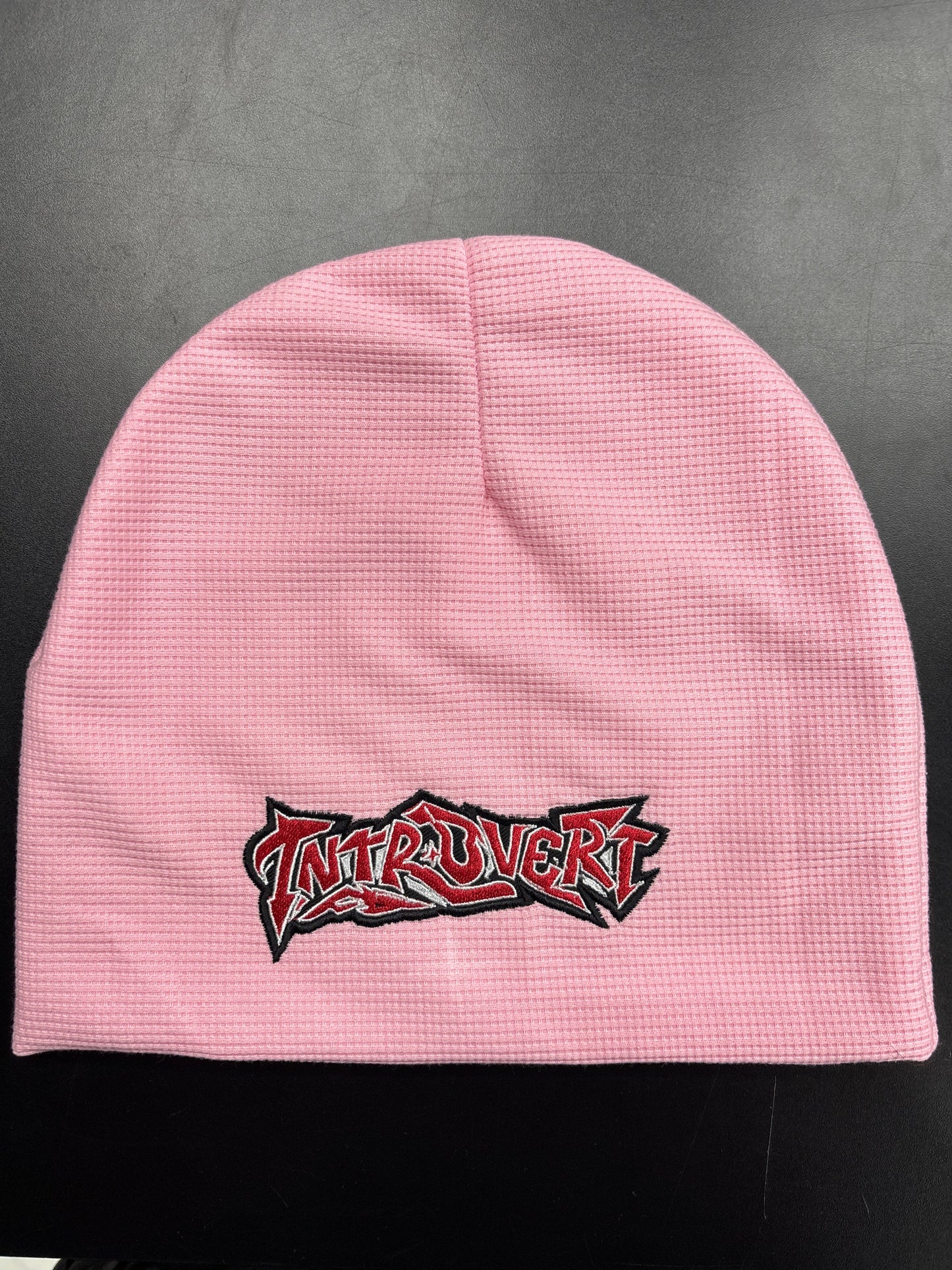Introvert Thermal Beanie Pink/Red