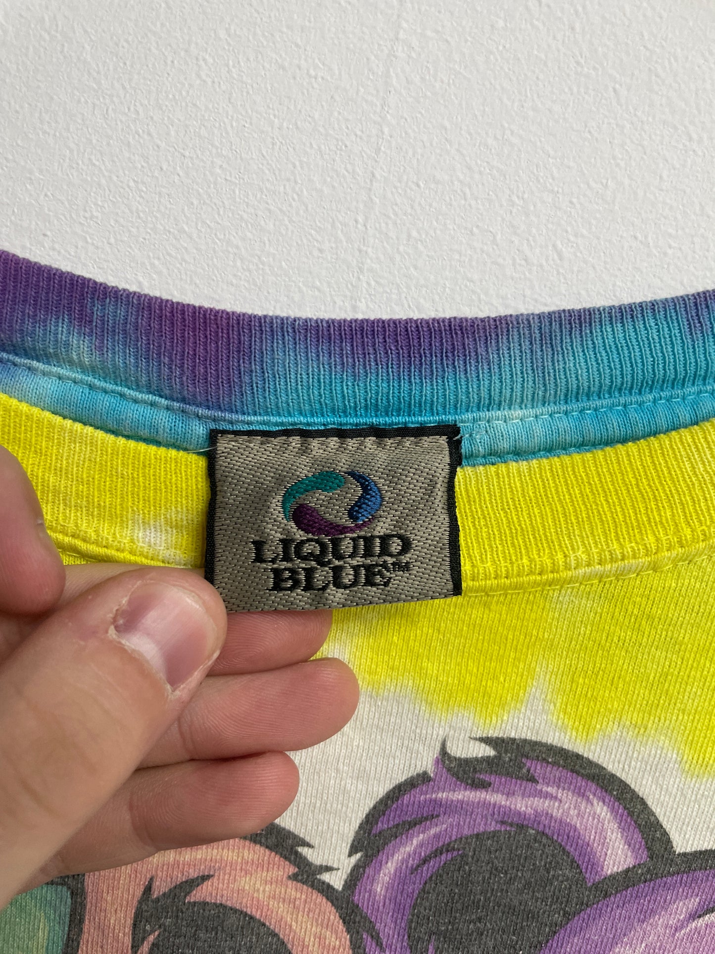 Vintage Grateful Dead Rainbow Liquid Blue Tee - CONSC