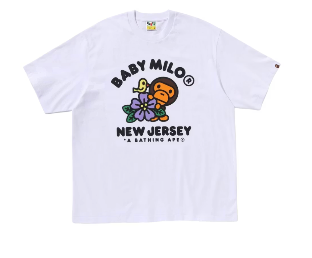 Bape Baby Milo New Jersey Tee "White"