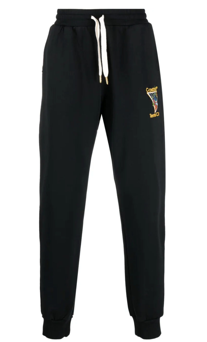 Casablanca Tennis Club Sweatpants "Black"