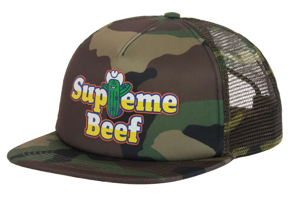 Supreme Beef Mesh Back 5-Panel SS25 "Woodland Camo"