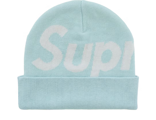 Supreme Big Logo Beanie FW25 "Light Blue"