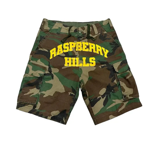 Raspberry Hills Shorts "Camo/Yellow"