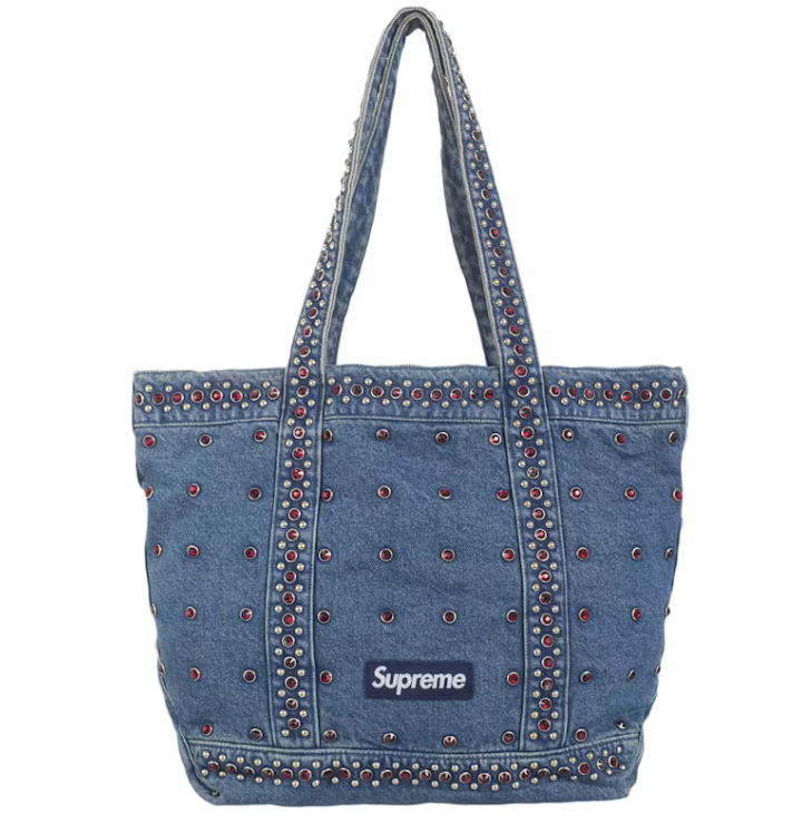 Supreme b.b. Simon Denim Tote Bag "Washed Indigo"