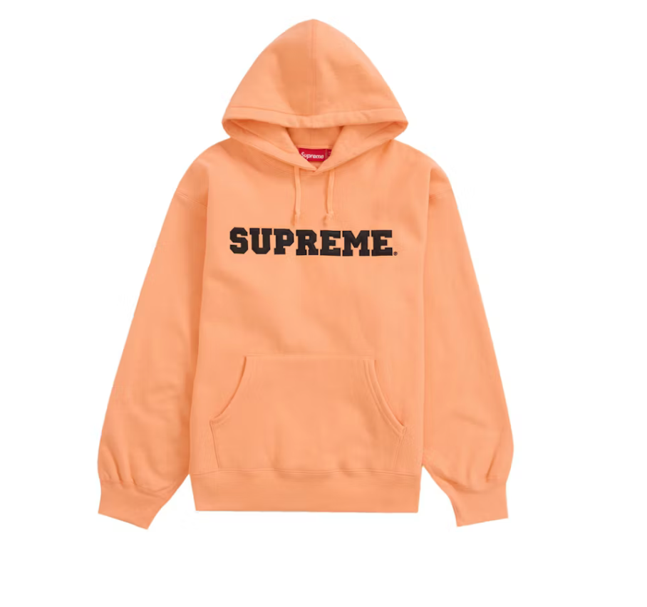 Supreme Collegiate Sleeve Hooded Sweatshirt "Peach"