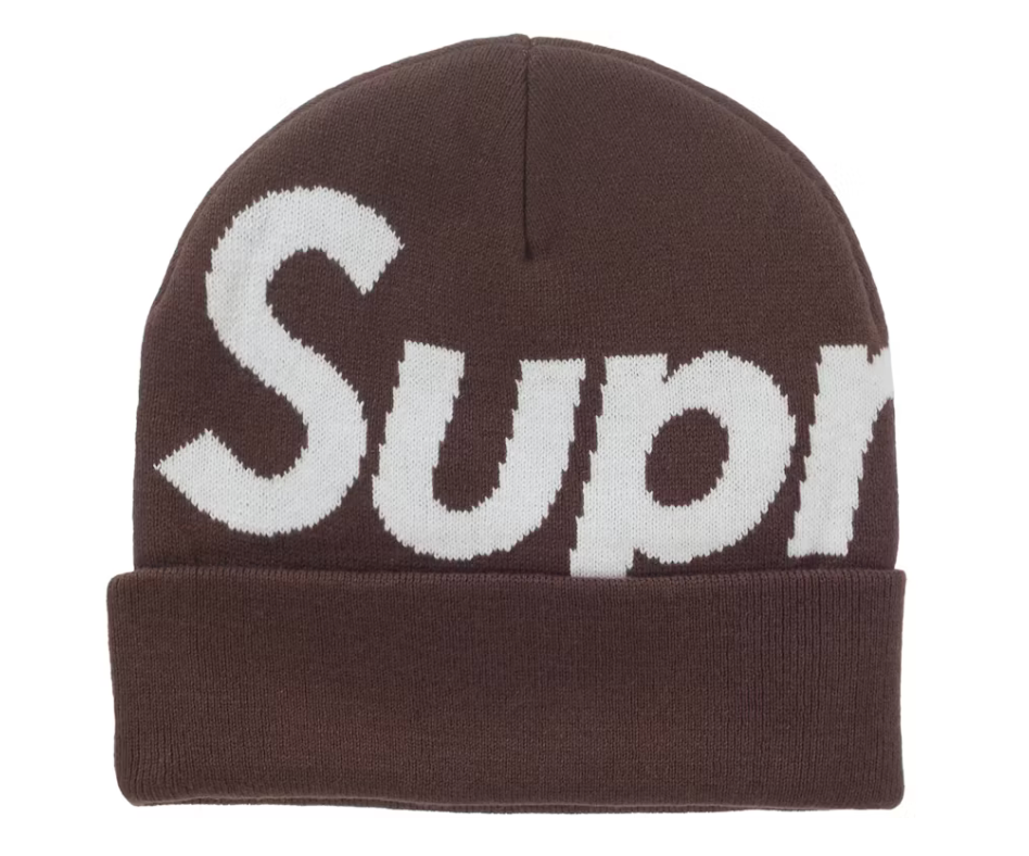 Supreme Big Logo Beanie FW24 "Brown"