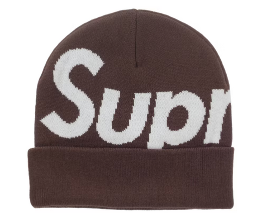 Supreme Big Logo Beanie FW24 "Brown"