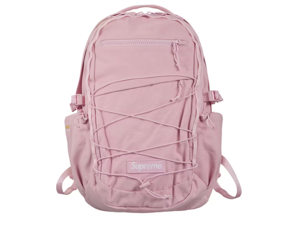Supreme Logo Backpack (SS25) "Light Pink"