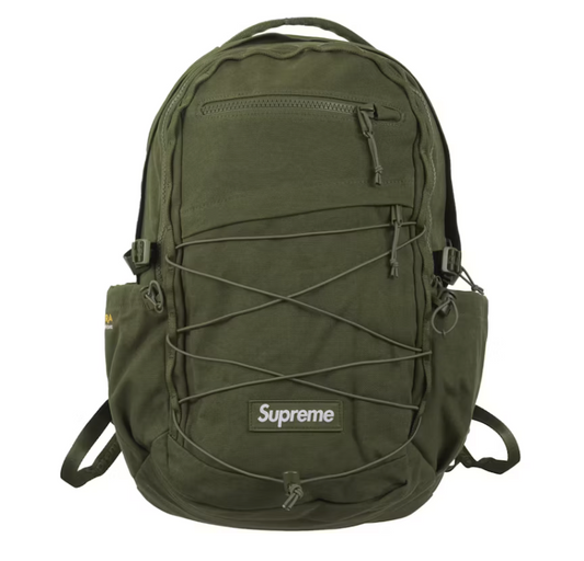 Supreme Logo Backpack (SS25) "Olive"
