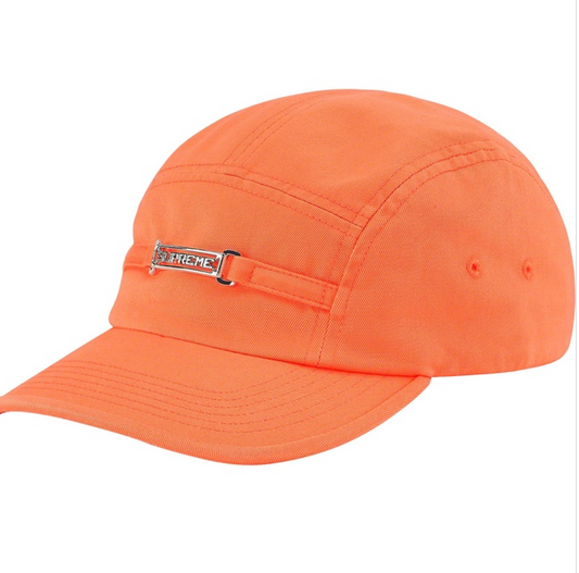 Supreme Name Plate Camp Cap "Neon Orange"