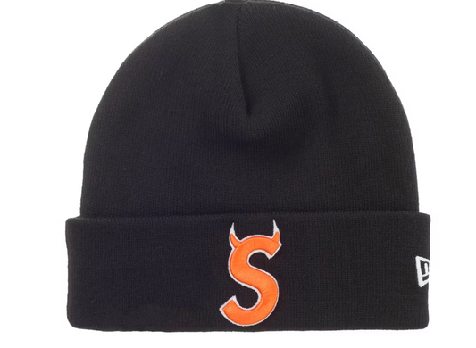 Supreme New Era Devil S Logo Beanie "Black"