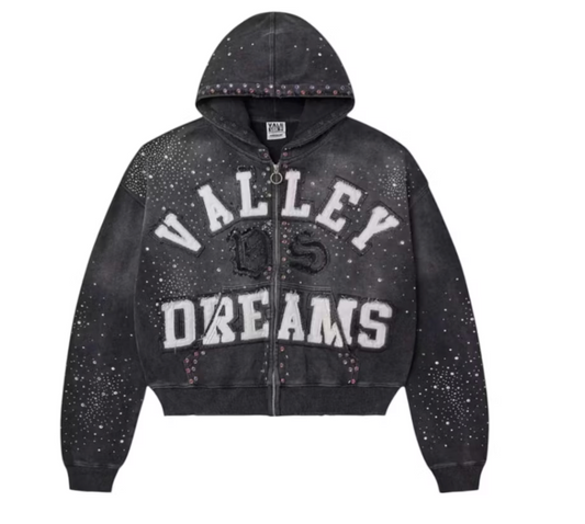 Vale Forever Classico Zip Up Hoodie "Black"