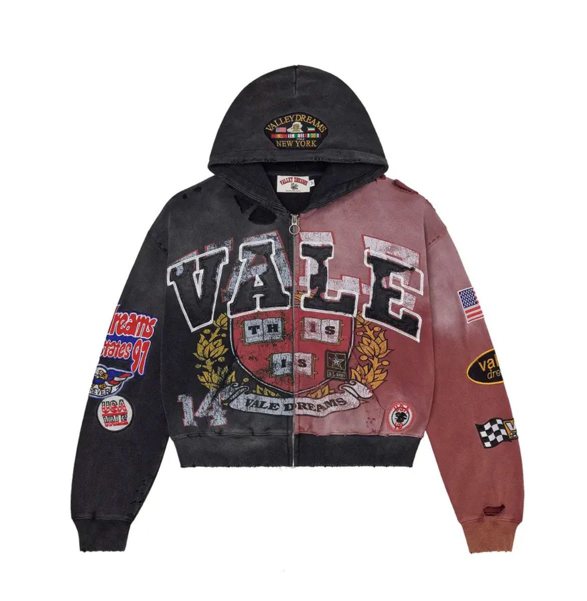 Vale Forever Two Face Hoodie "Black/Red"